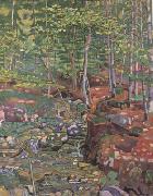 Ferdinand Hodler The Forest Interior near Reichenbach (nn02) oil on canvas